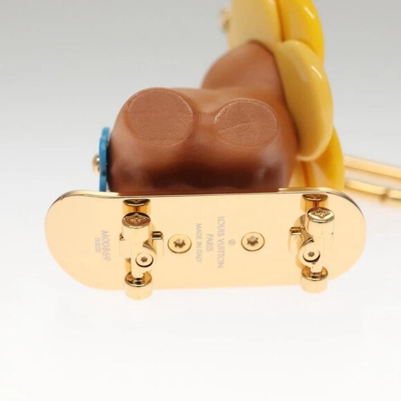 LOUIS VUITTON Petula Skate Charm metal Yellow - Picture 9 of 16